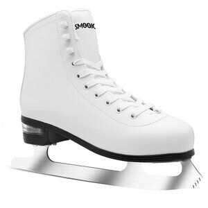 SMOOJOY Figure Ice Skate- Air Cushion Deluxe Hockey Ice Skating SZ 7